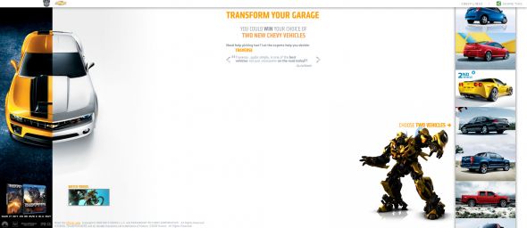 Chevy Transform Your Garage Sweepstakes Chevy Transform Your Garage Sweepstakes