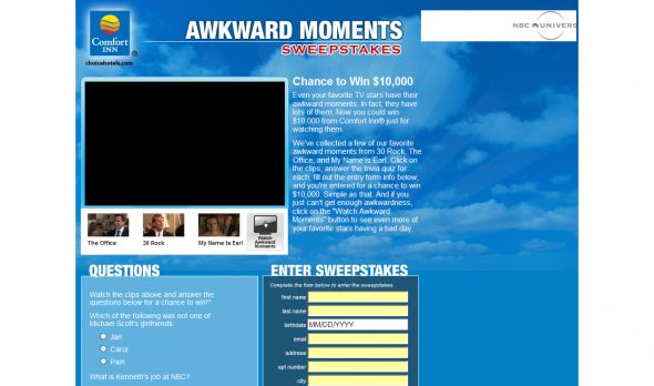 The Awkward Moments Sweepstakes