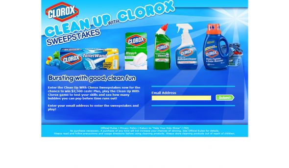 Clean Up with Clorox Sweepstakes