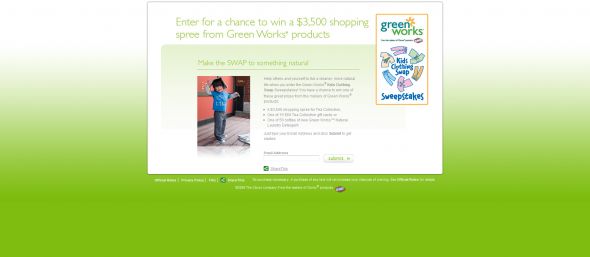 Clorox Green Works Kids Clothing Swap Sweepstakes