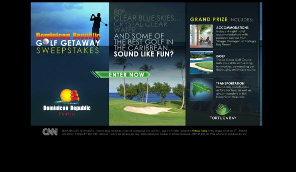 The Dominican Republic Golf Getaway Sweepstakes