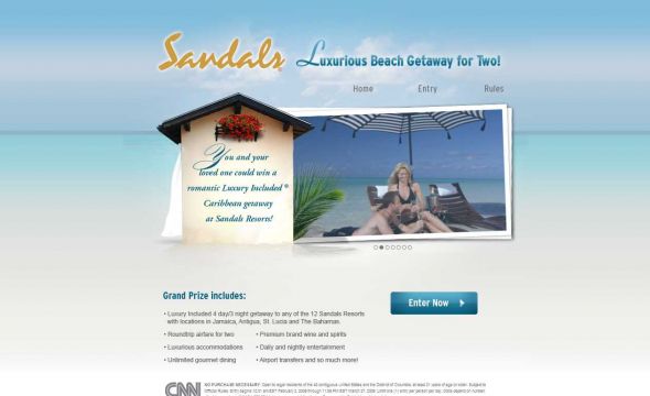 Sandals Luxurious Beach Getaway Sweepstakes
