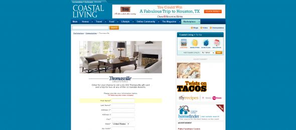 Thomasville Sweepstakes