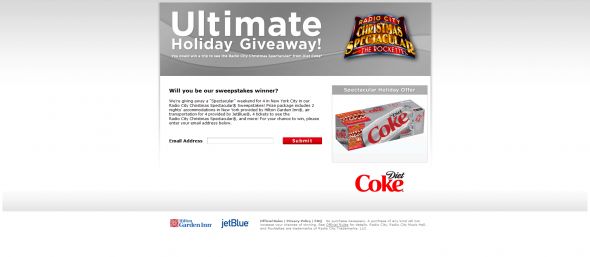 Radio City Christmas Spectacular Sweepstakes