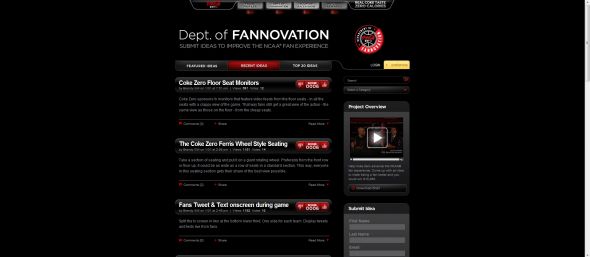Coke Zero Department of Fannovation Contest