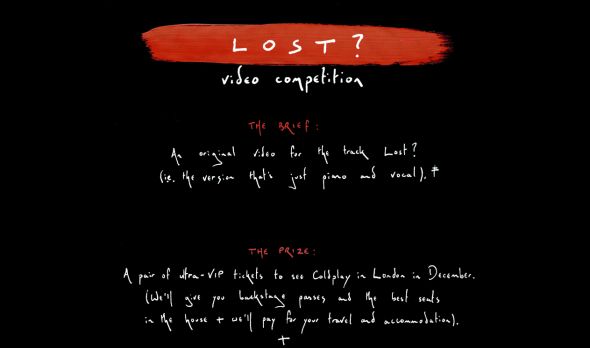 Coldplay Lost Video Competition
