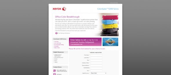 Xerox ColorCube Finally Color is Less Sweepstakes