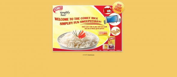Comet Rice Simply Fun Instant Win Sweepstakes