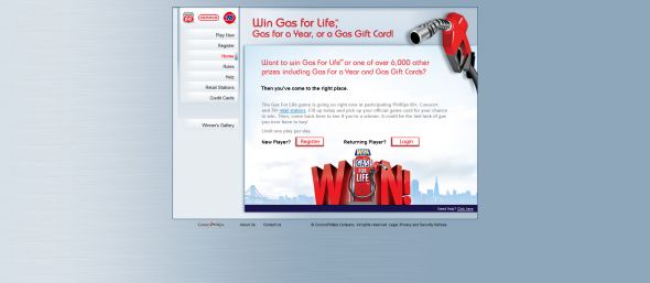 ConocoPhillips Gas For Life Game ConocoPhillips Gas For Life Game