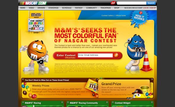 M&M’s Most Colorful Fan of NASCAR Contest M&M’s Most Colorful Fan of NASCAR Contest