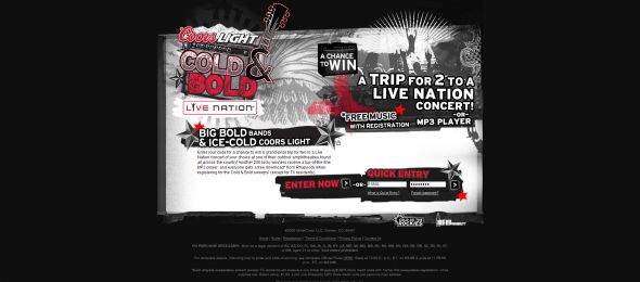 Coors Light Cold and Bold Sweepstakes