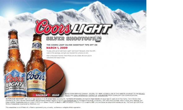 Coors Light 2009 Silver Shootout Sweepstakes
