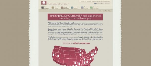 Cotton’s The Fabric Of My Life Song Contest