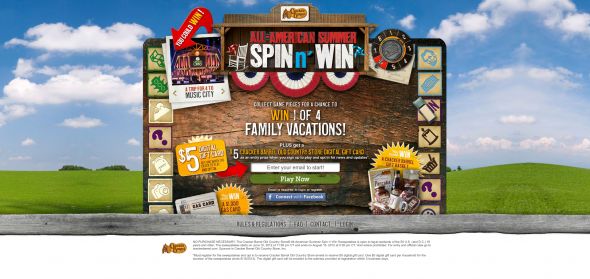 crackerbarrelsummerspin.com – Cracker Barrel Old Country Store All-American Summer Spin n’ Win crackerbarrelsummerspin.com – Cracker Barrel Old Country Store All-American Summer Spin n’ Win