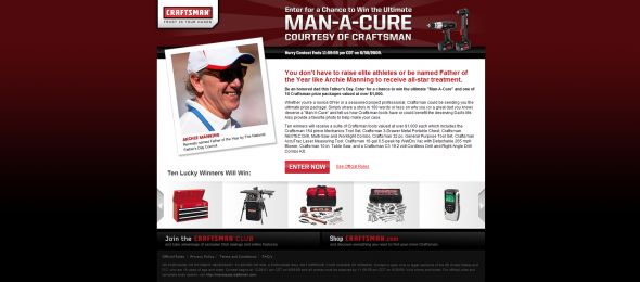Craftsman Man-A-Cure Contest