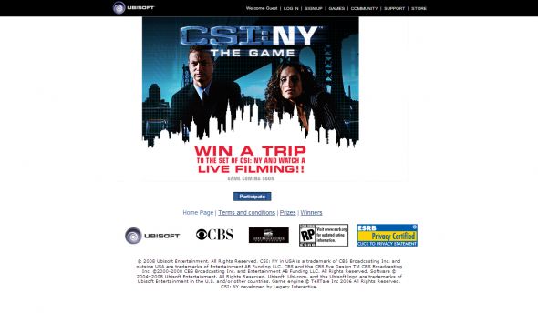 CSI: New York Sweepstakes CSI: New York Sweepstakes