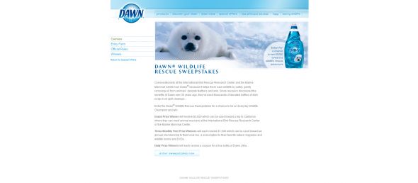 Dawn Wildlife Rescue Sweepstakes