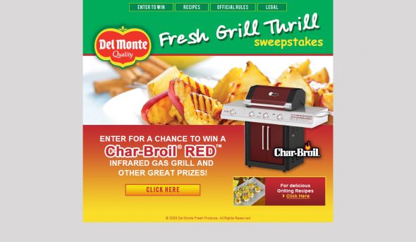 Del Monte Fresh Fresh Grill Thrill Sweepstakes