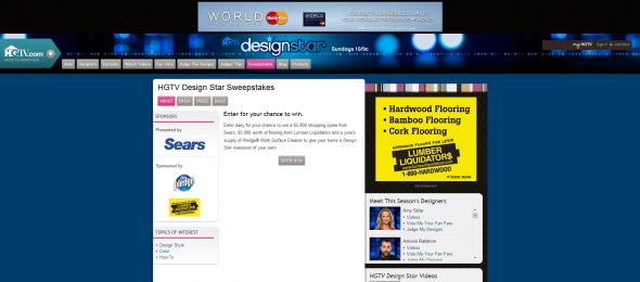HGTV Design Star Sweepstakes