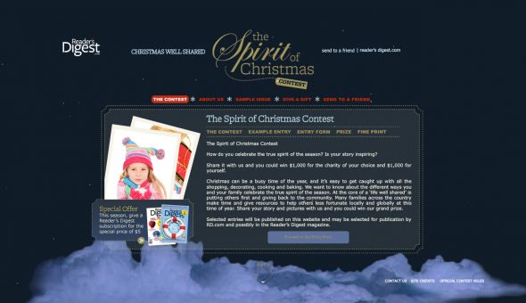Reader’s Digest Spirit of Christmas Contest