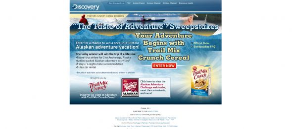 Trail Mix Crunch Taste of Adventure Sweepstakes