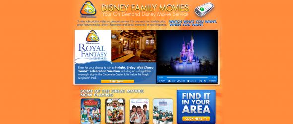 Disney Family Movies Royal Fantasy Sweepstakes Disney Family Movies Royal Fantasy Sweepstakes