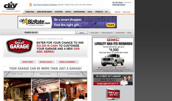 DIY 2009 Great Garage Giveaway Sweepstakes
