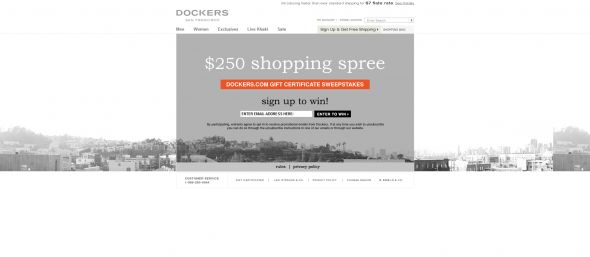 Dockers Online $250 Shopping Spree Sweepstakes