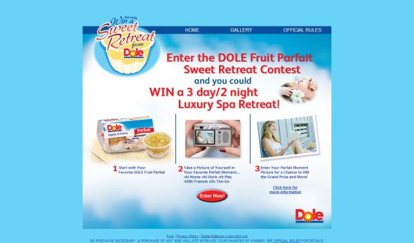 DOLE Fruit Parfait Sweet Retreat Contest