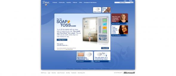 Dove The Soap Toss Game Instant Win Game