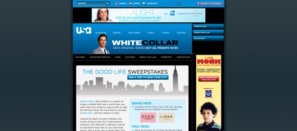 White Collar The Good Life Sweepstakes