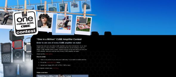 Roland One in a Million CUBE Amplifier Contest
