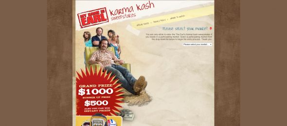 My Name Is Earl Karma Kash Sweepstakes