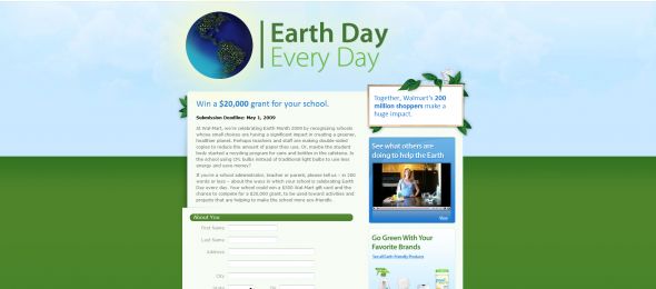 Wal-Mart Earth Day Every Day School Challenge