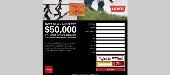 Levi Strauss Share the Wealth Sweepstakes
