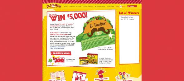 Old El Paso 2013 El Tacodor Sweepstakes