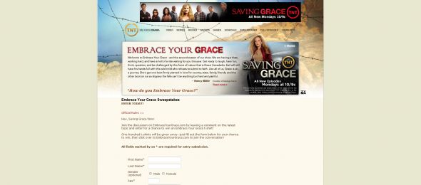 Embrace Your Grace T-shirt Sweepstakes