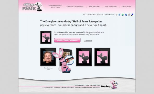 Energizer Keep Going Hall of Fame Contest