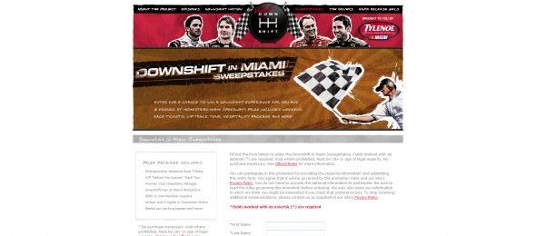 Tylenol Ultimate Downshift Sweepstakes