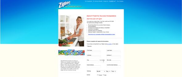 Ziploc Fresh For Success Sweepstakes Ziploc Fresh For Success Sweepstakes