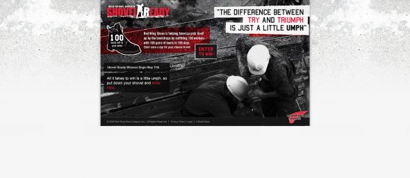 Shovel Ready Boots 2009 Sweepstakes