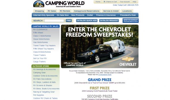 Camping World’s Chevrolet Freedom Sweepstakes