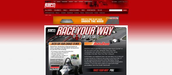 Race Your Way Sweepstakes