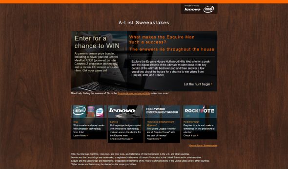 Gaming Room Sweepstakes