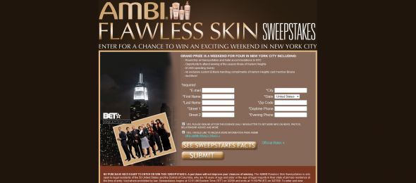 AMBI Flawless Skin Sweepstakes