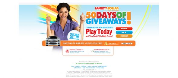 50 Days of Giveaways Instant Win Game & Sweepstakes