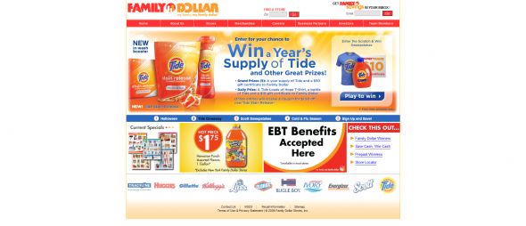 Tide Family Dollar Instant Win Game and Sweepstakes
