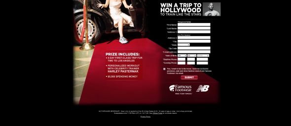 Famous Footwear New Balance Sweepstakes