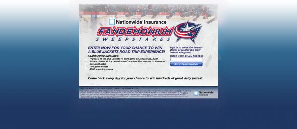 Nationwide Insurance Fandemonium Sweepstakes
