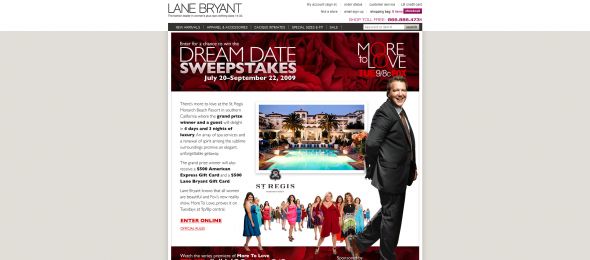 Lane Bryant More to Love Ultimate Date Sweepstakes